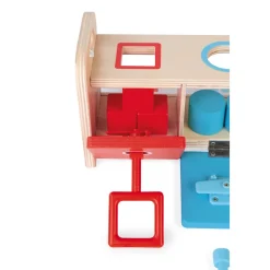 Janod La Boite à Clefs - Essentiel (bois)* Jeux Éducatifs Maternelle|Formes & Couleurs