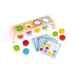 Janod Le Tri des Couleurs - Essentiel (bois)* Jeux Éducatifs Maternelle|Formes & Couleurs