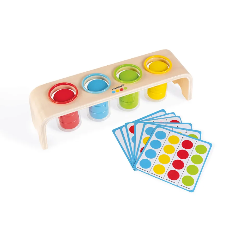 Janod Le Tri des Couleurs - Essentiel (bois)* Jeux Éducatifs Maternelle|Formes & Couleurs