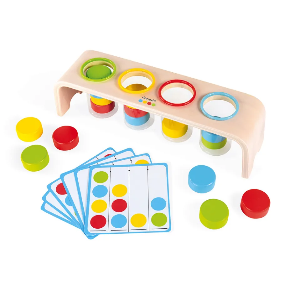 Janod Le Tri des Couleurs - Essentiel (bois)* Jeux Éducatifs Maternelle|Formes & Couleurs
