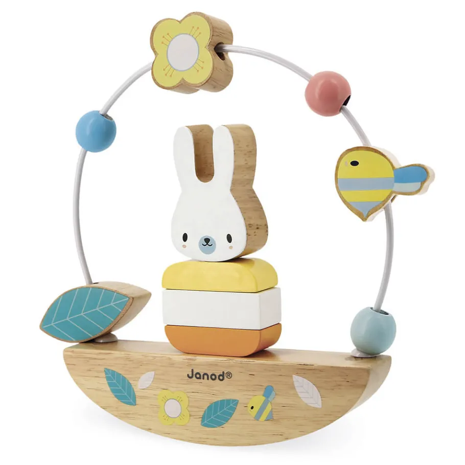 Janod Looping Basculo Lapin Pure* Formes & Couleurs|Bouliers, Loopings & Panneaux D'Activités