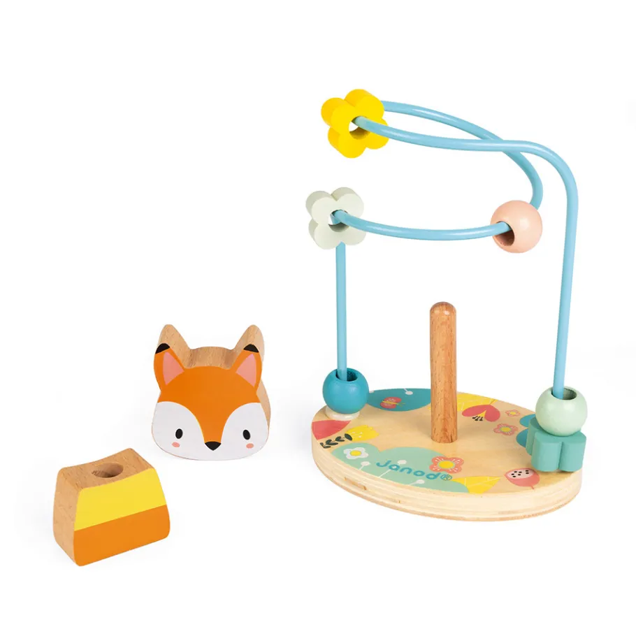 Janod Looping Renard Pure (bois)* Bouliers, Loopings & Panneaux D'Activités|Manipulation & Encastrement