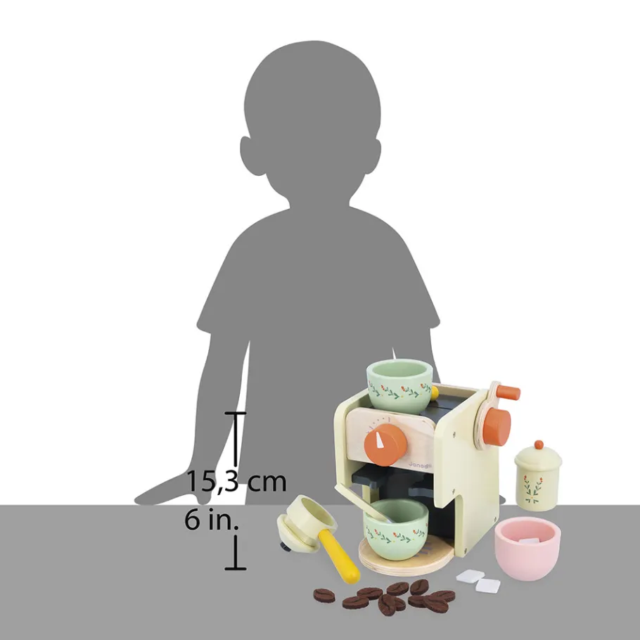 Janod Machine à Café et accessoires Mamie Soleil* Cuisines, Dinettes & Marchandes
