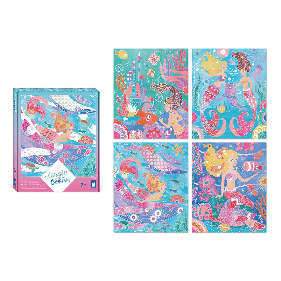 Janod Magic Ocean - Peinture Aquarelle* Peinture Par Numéro & Coloriage