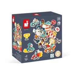 Janod Magnets Bolides 24 pièces* Tableaux, Ardoises & Magnets|Jouets Magnétiques