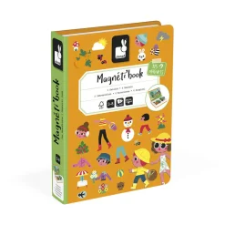 Janod Magnéti'book 4 saisons, 115 magnets* Jeux Éducatifs Magnétiques