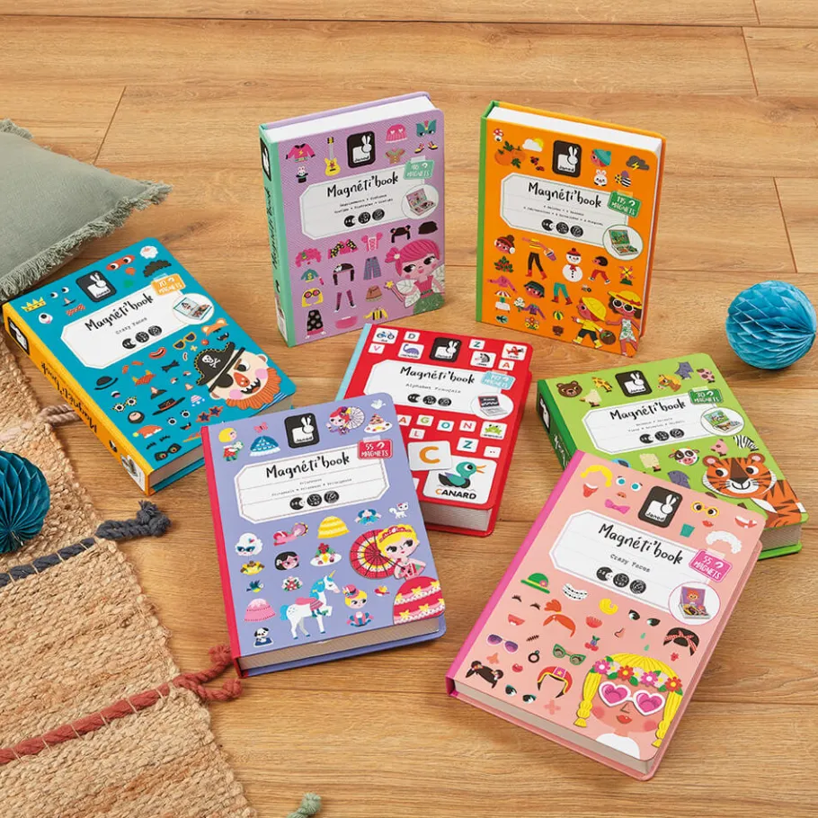Janod Magnéti'book 4 saisons, 115 magnets* Jeux Éducatifs Magnétiques