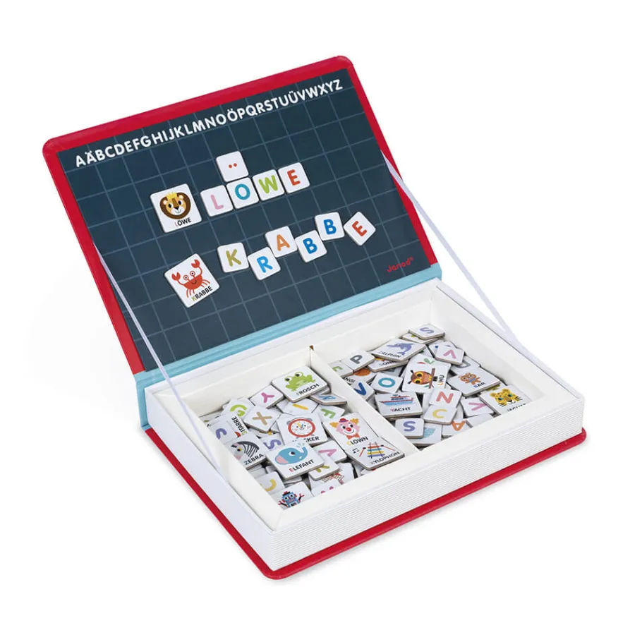 Janod Magnéti'book alphabet allemand, 142 magnets* Jeux Éducatifs Chiffres & Lettres|Jeux Éducatifs Magnétiques