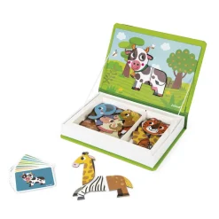Janod Magnéti'book animaux, 30 magnets* Jeux Éducatifs Magnétiques