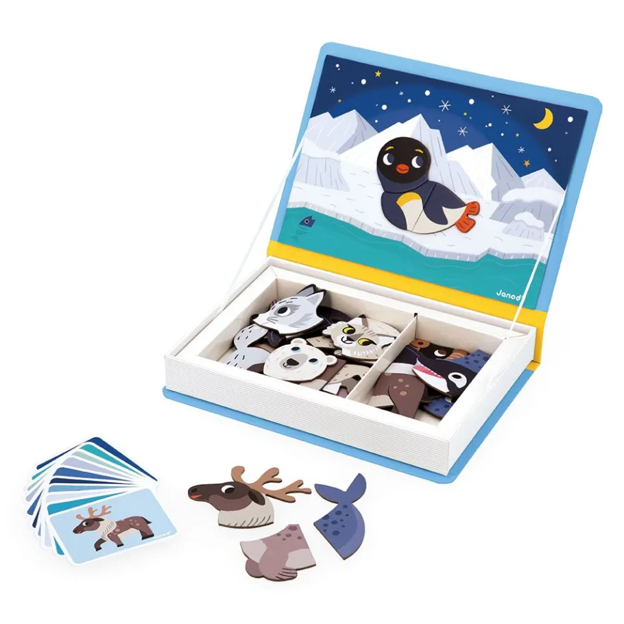 Janod Magnéti'book Animaux Polaires* Jeux Éducatifs Maternelle|Jeux Éducatifs Magnétiques