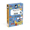 Janod Magnéti'book bolides, 50 magnets* Jeux Éducatifs Magnétiques