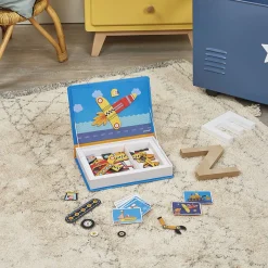 Janod Magnéti'book bolides, 50 magnets* Jeux Éducatifs Magnétiques