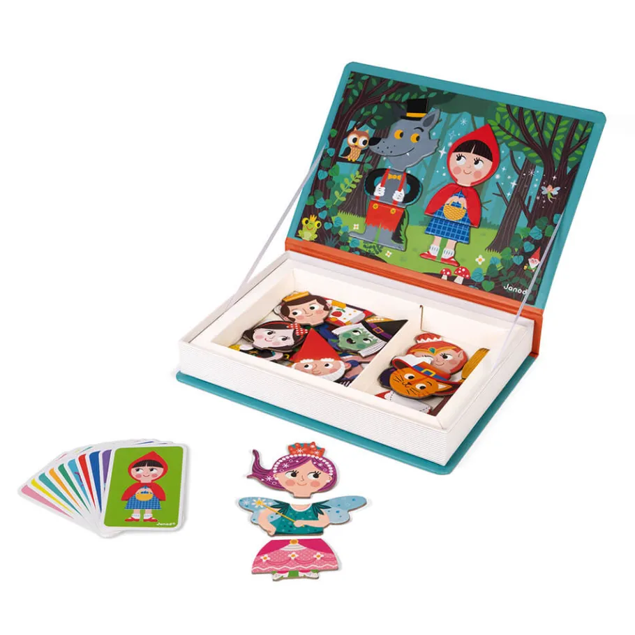 Janod Magnéti'book Contes, 30 magnets* Jeux Éducatifs Magnétiques