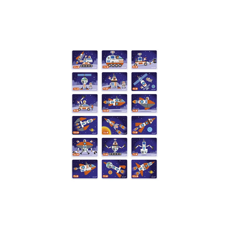 Janod Magnéti'book Cosmos, 52 magnets* Jeux Éducatifs Maternelle|Jeux Éducatifs Magnétiques