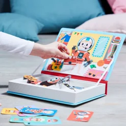 Janod Magnéti'book déguisements garçon, 36 magnets* Jeux Éducatifs Magnétiques
