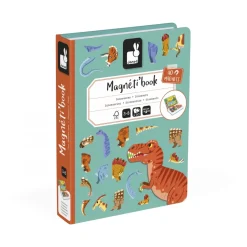 Janod Magnéti'book Dinosaures, 40 magnets* Jeux Éducatifs Magnétiques