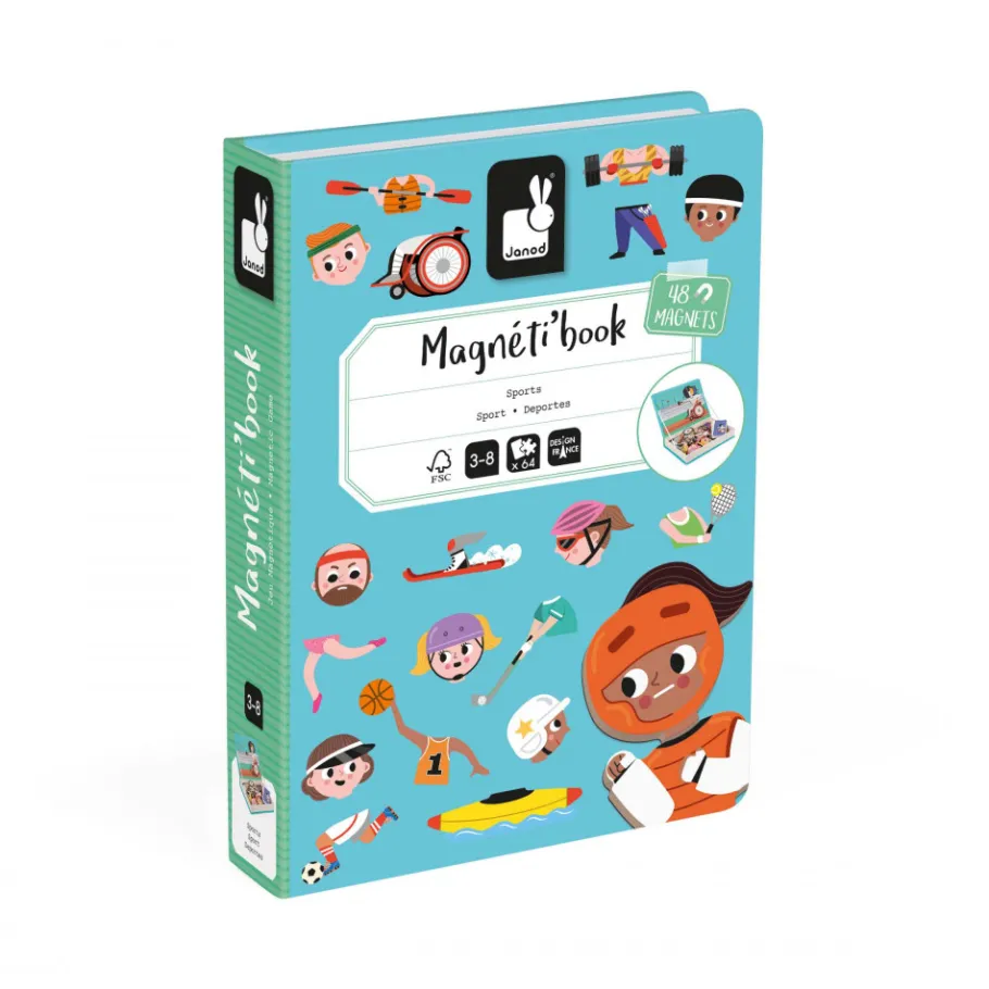 Janod Magnéti'book Sports* Jeux Éducatifs Maternelle|Jeux Éducatifs Magnétiques