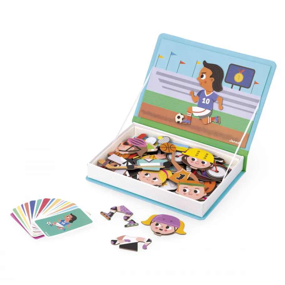 Janod Magnéti'book Sports* Jeux Éducatifs Maternelle|Jeux Éducatifs Magnétiques
