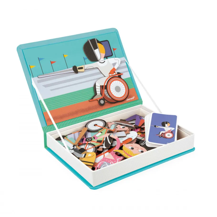 Janod Magnéti'book Sports* Jeux Éducatifs Maternelle|Jeux Éducatifs Magnétiques