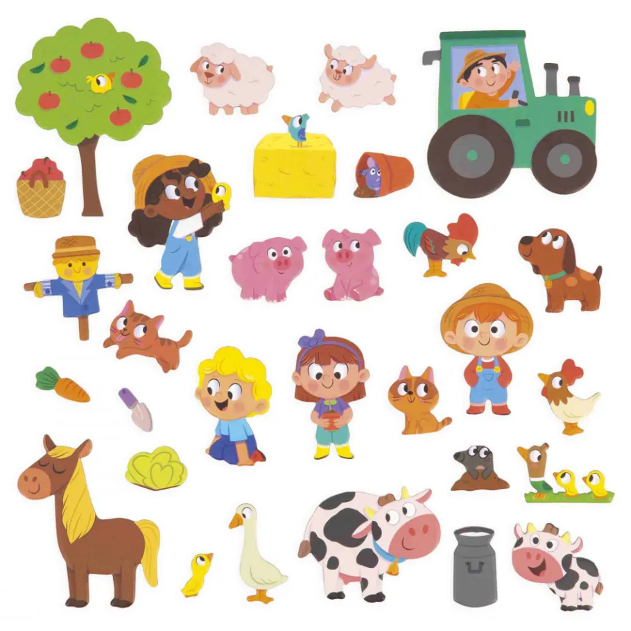 Janod Magnéti'stories la Ferme* Jeux Éducatifs Magnétiques|Jeux Éducatifs Maternelle