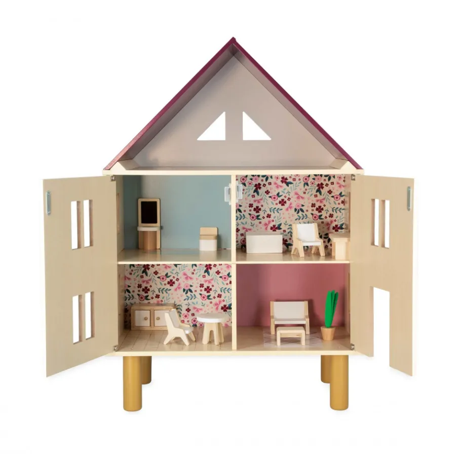 Janod Maison de Poupées Twist* Maison De Poupées|Accessoires Poupons, Poupées & Ménage