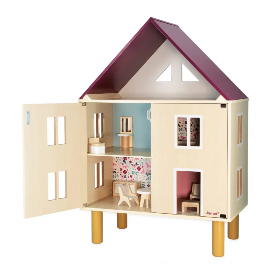 Janod Maison de Poupées Twist* Maison De Poupées|Accessoires Poupons, Poupées & Ménage