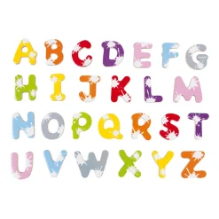 Janod Mallette 52 lettres magnétiques Splash (bois)* Tableaux, Ardoises & Magnets