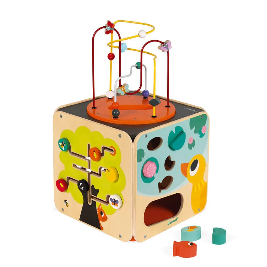 Janod Maxi looping multi-activités (bois)* Formes & Couleurs|Bouliers, Loopings & Panneaux D'Activités