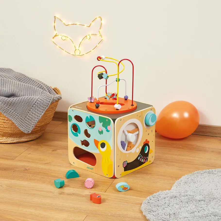 Janod Maxi looping multi-activités (bois)* Formes & Couleurs|Bouliers, Loopings & Panneaux D'Activités