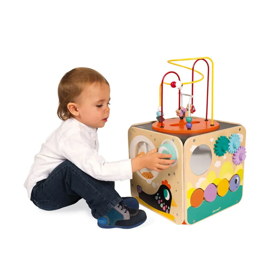 Janod Maxi looping multi-activités (bois)* Formes & Couleurs|Bouliers, Loopings & Panneaux D'Activités