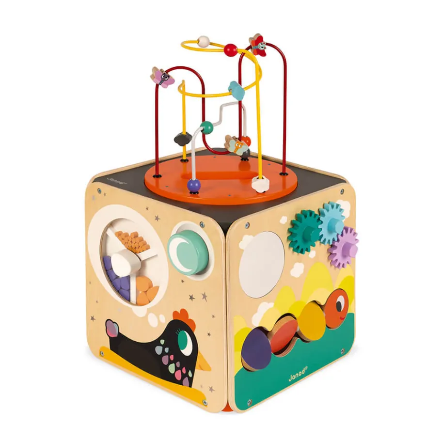 Janod Maxi looping multi-activités (bois)* Formes & Couleurs|Bouliers, Loopings & Panneaux D'Activités