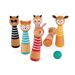 Janod Mes premières quilles Happy Garden (bois)* Sports & Activités D'Extérieur