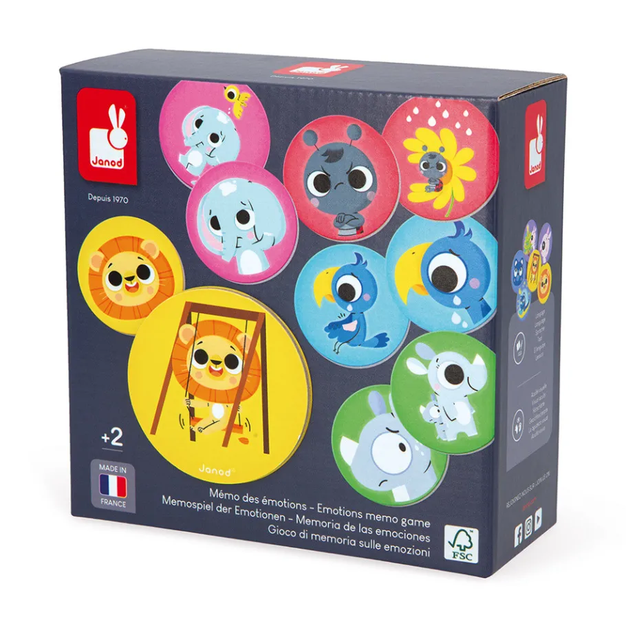 Janod Mémo des Émotions* Jeux De Mémoire & D'Associations|Jeux Éducatifs Maternelle