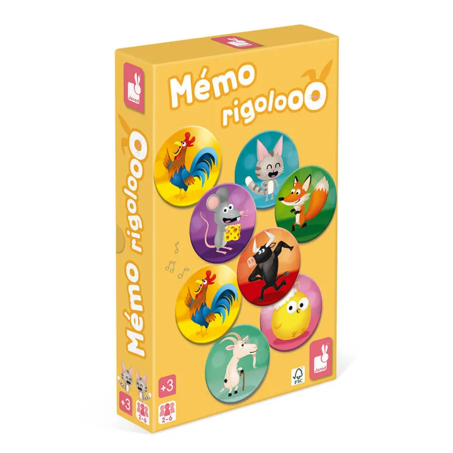 Janod Mémo Rigolooo* Jeux De Mémoire & D'Associations