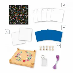 Janod Multiactivités 6 Réalisations avec une Presse à Fleurs* Tampons & Papeterie|Collection "Les Ateliers Déco"