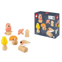 Janod Oiseaux et Champignons à visser - Partenariat WWF®* Manipulation & Encastrement