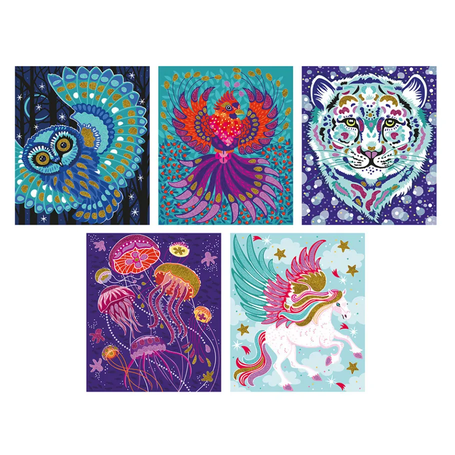 Janod Paillettes & Sables Animaux Scintillants* Sable, Paillettes, Dorure & Strass|Collection "Les Ateliers Du Calme"