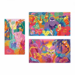 Janod Peinture 3D Jungle* Peinture Par Numéro & Coloriage|Collection "Les Ateliers Du Calme"