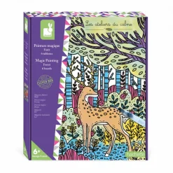 Janod Peinture Magique Forêt* Peinture Par Numéro & Coloriage|Collection "Les Ateliers Du Calme"