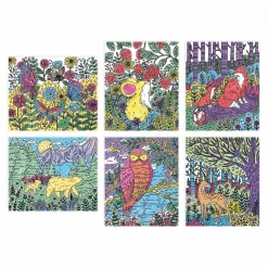 Janod Peinture Magique Forêt* Peinture Par Numéro & Coloriage|Collection "Les Ateliers Du Calme"