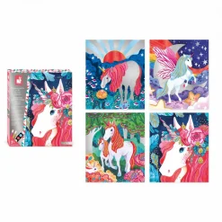 Janod Peinture Nacrée et 3D Licorne* Peinture Par Numéro & Coloriage|Collection 