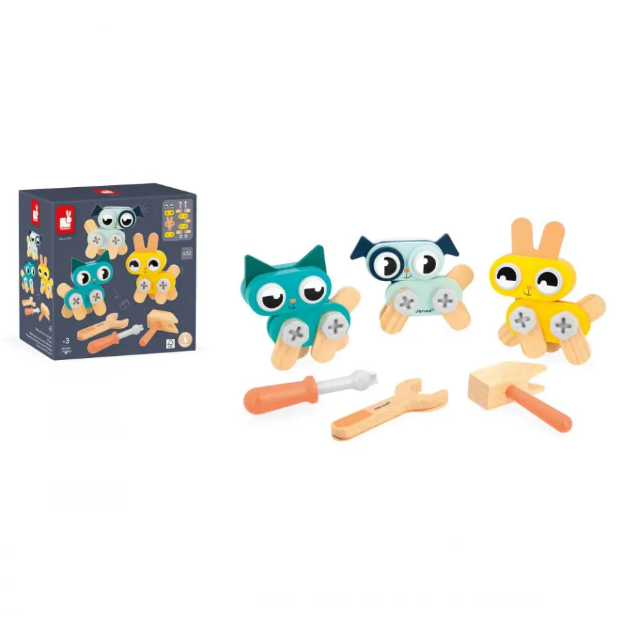 Janod Petits Animaux à Bricoler Brico'Kids* Jeux De Construction