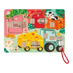 Janod Planche à Cadenas La Ferme* Jeux Éducatifs Maternelle|Jeux Éducatifs Chiffres & Lettres