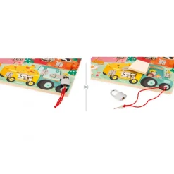 Janod Planche à Cadenas La Ferme* Jeux Éducatifs Maternelle|Jeux Éducatifs Chiffres & Lettres