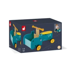 Janod Porteur Hippo (bois)* Jouets À Bascule, Porteurs & Chariots