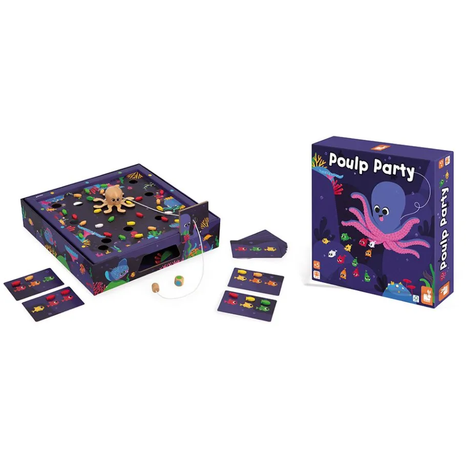 Janod Poulp Party* Jeux De Rapidité & De Stratégie
