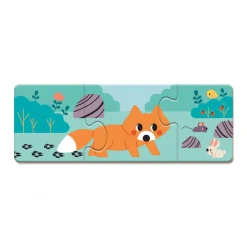 Janod Puzzle Animaux Les Empreintes - Partenariat WWF®* Jeux Éducatifs Maternelle|Jeux Éducatifs Science & Géographie