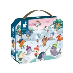 Janod Puzzle Bataille de boules de neige 36 pièces* Puzzles Fabriqués En France|Puzzles 20 À 49 Pièces