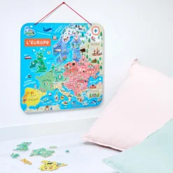Janod Puzzle Carte d'Europe Magnétique (bois)* Jeux Éducatifs Primaire|Jeux Éducatifs Science & Géographie