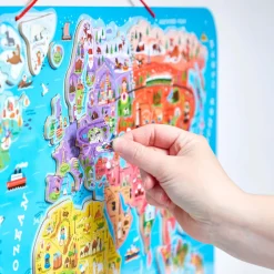 Janod Puzzle Carte Monde Magnétique Allemand 92 pièces* Jeux Éducatifs Primaire|Jeux Éducatifs Science & Géographie